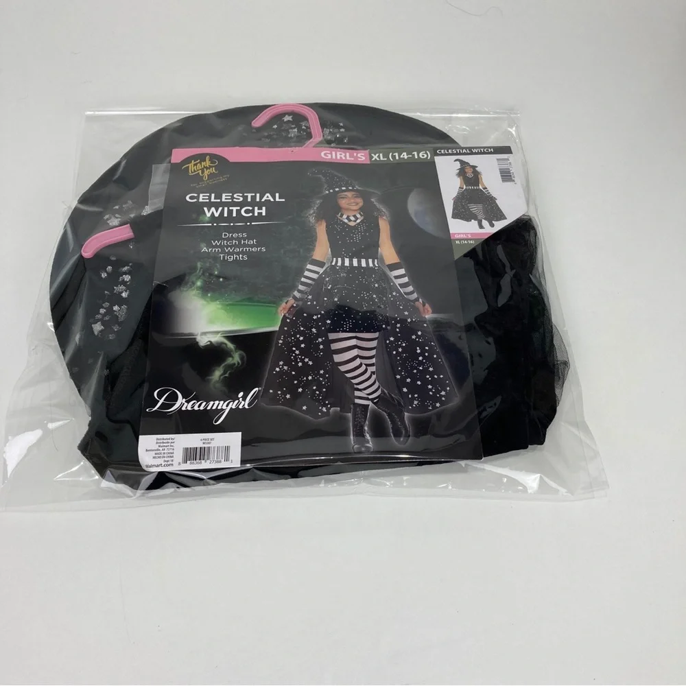 Halloween Girls Celestial Witch Costume, by Way to Celebrate Size XL